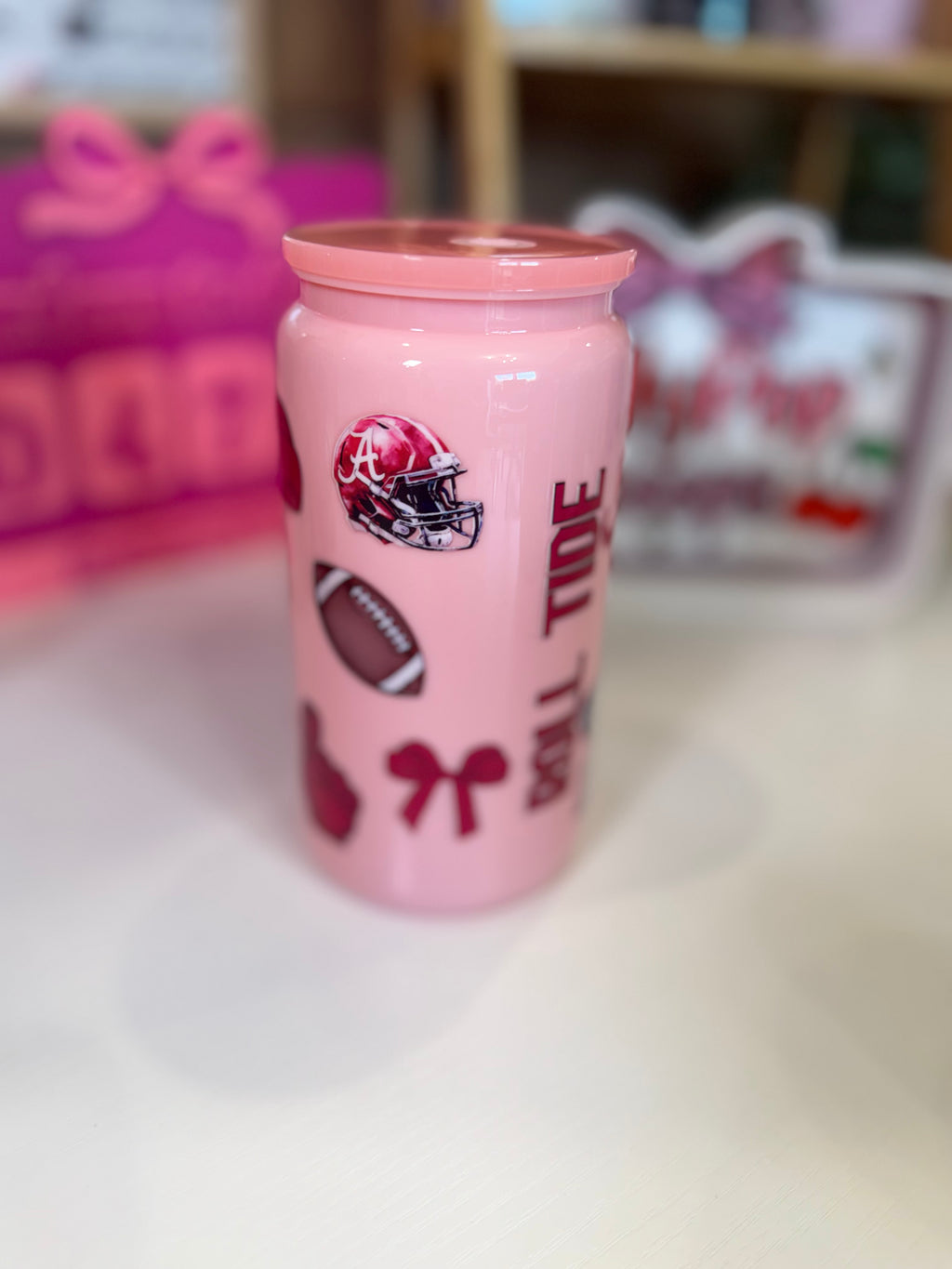 Alabama Light Pink Tumbler