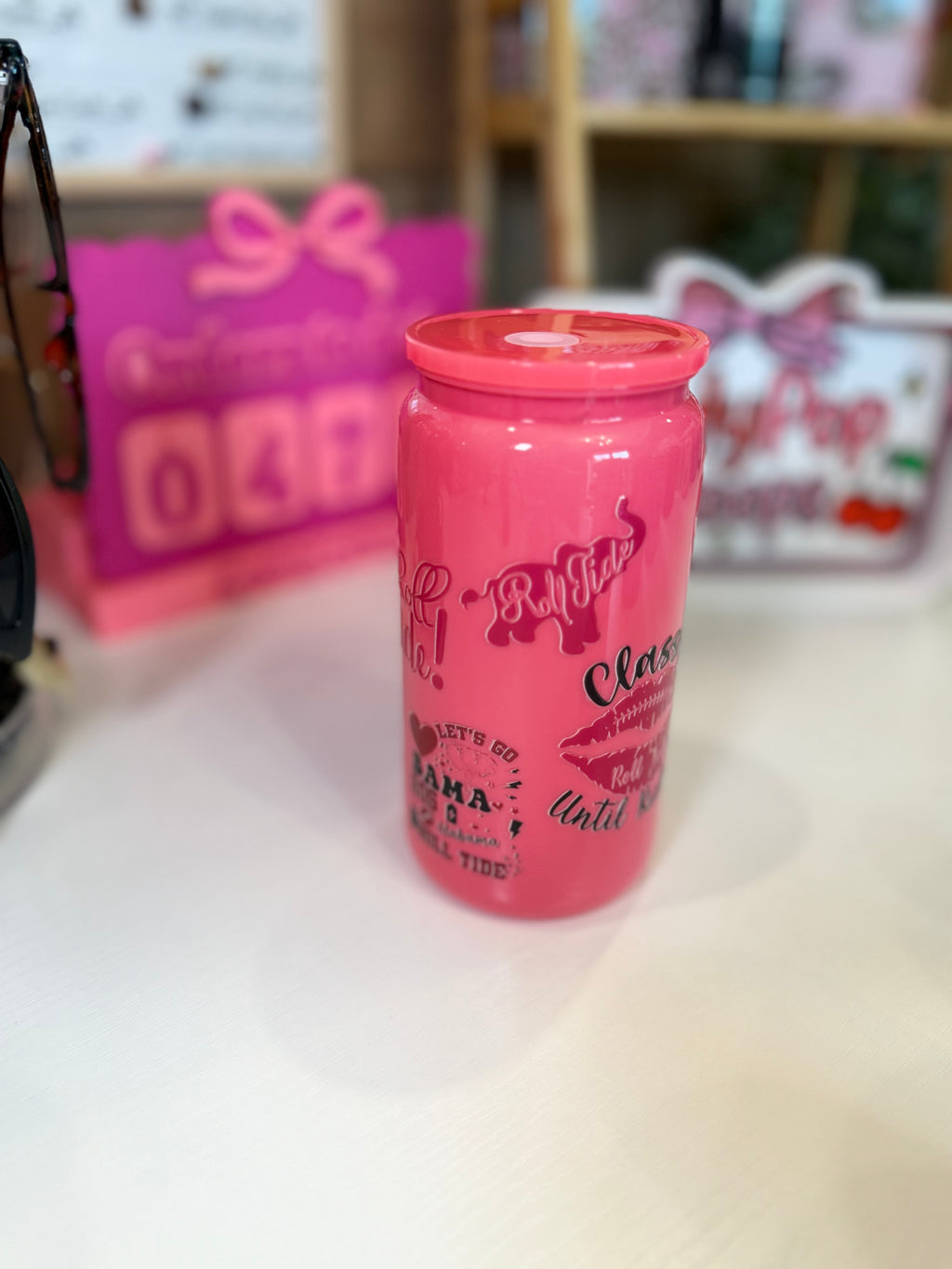 Alabama Hot Pink Tumbler