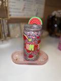 Summer Watermelon Tumbler w/ Watermelon straw