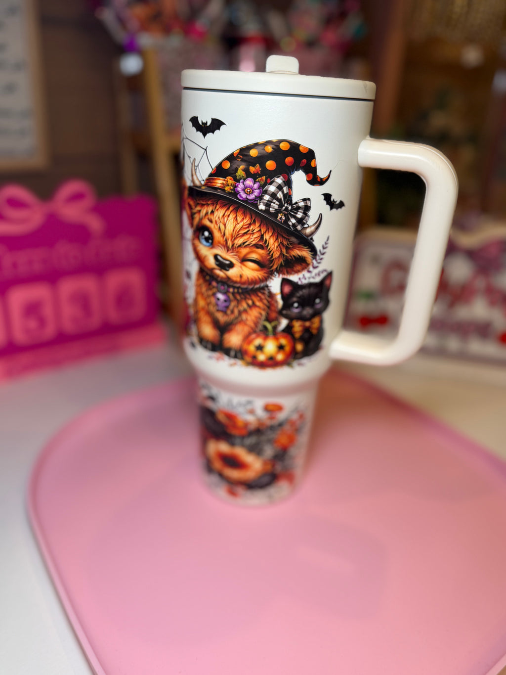 Highland Cows Halloween Tumbler (40oz)