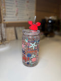 Salty / Crabby tumbler w/ crab topper
