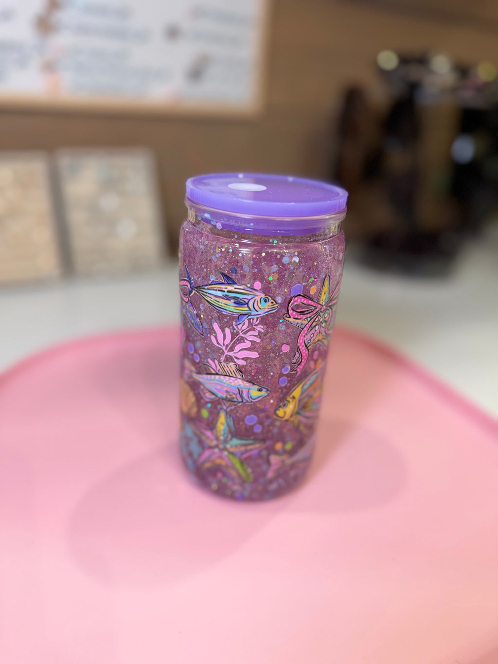 Flamingo & Sea Friends Tumbler