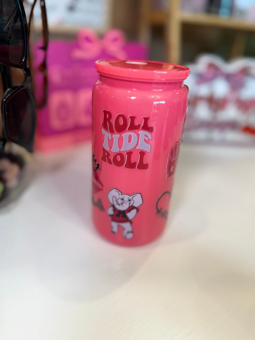 Alabama Hot Pink Tumbler