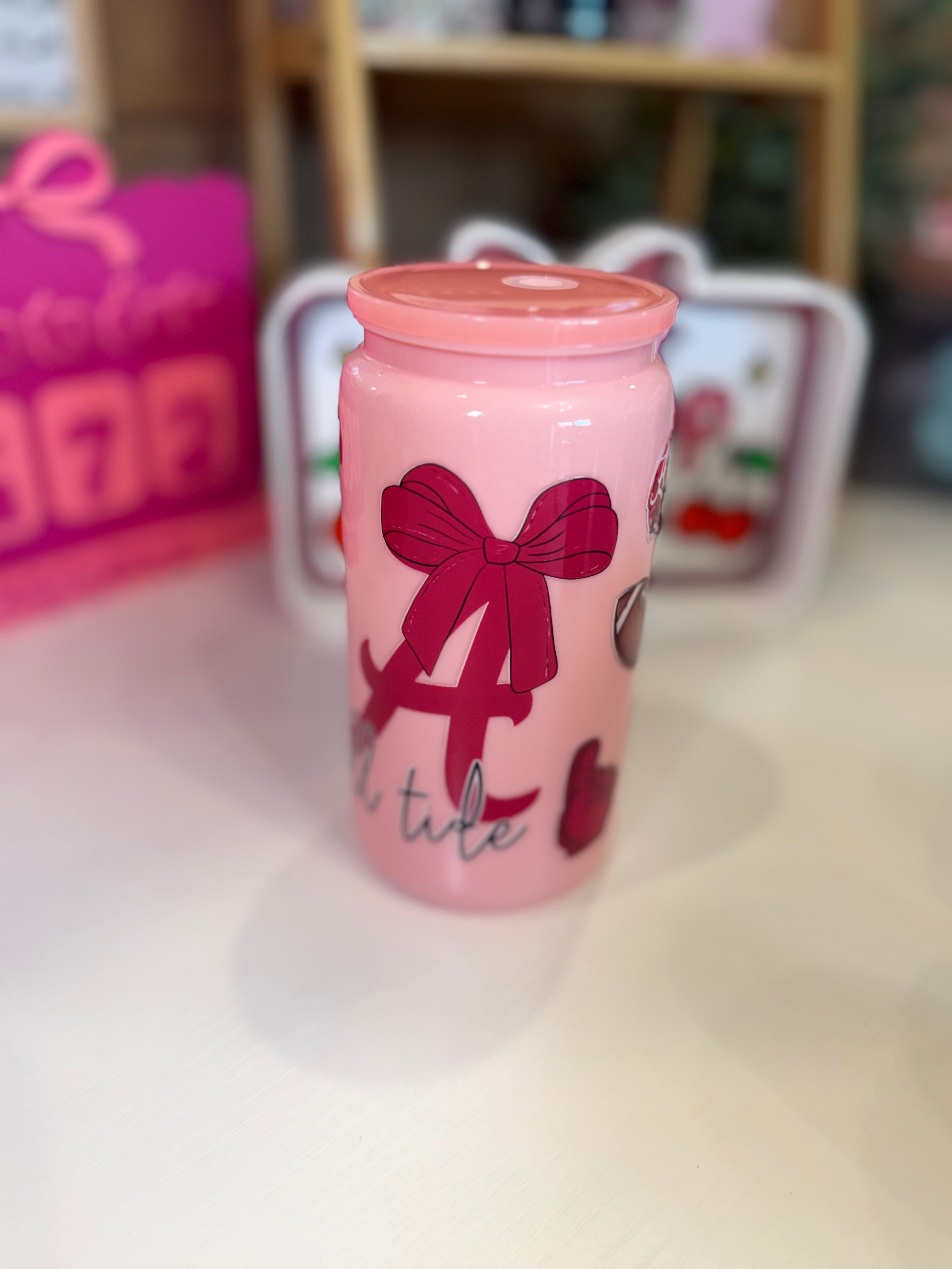 Alabama Light Pink Tumbler