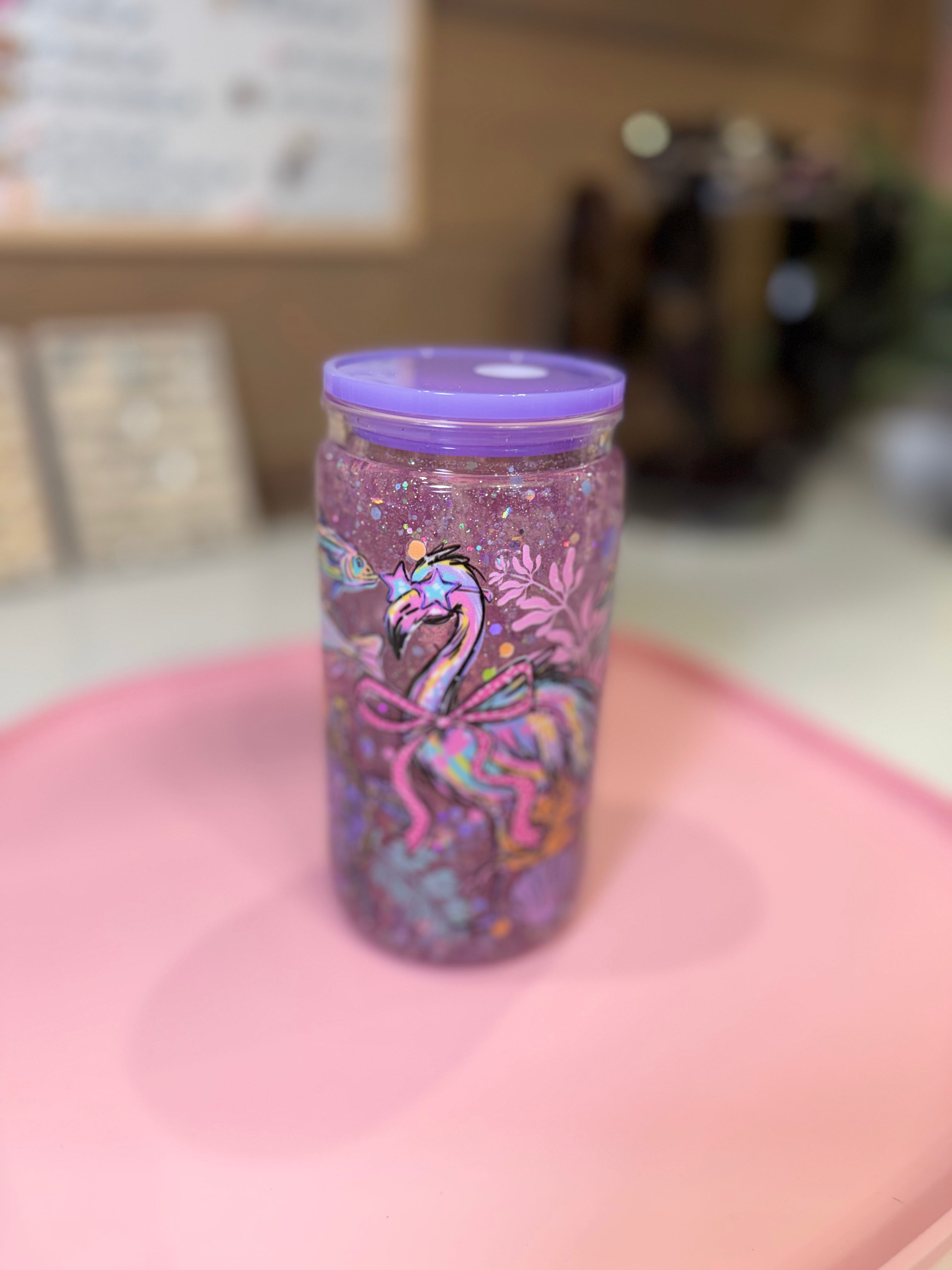Flamingo & Sea Friends Tumbler